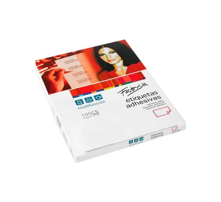 paq. 1600 etiquetas adhe. c/rectos 100h a4 105x35