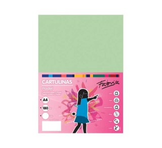 paq. 50h cartulina fabrisa 180gr a4 verde cl