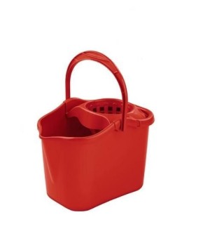 cubo oval fregona ressol c/escurr 13l rojo