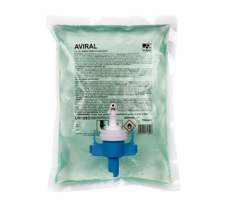 (obsoleto) aviral bag gel hidroalcoholico 750ml