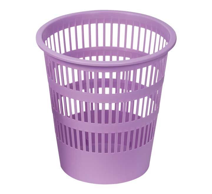 papelera faibo rejilla pp 12l violeta pastel