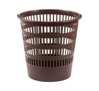 papelera plastico 306 rejilla marron faibo 306-09