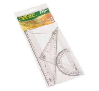 est. faibo regla/esc/carta/semicir 30cm