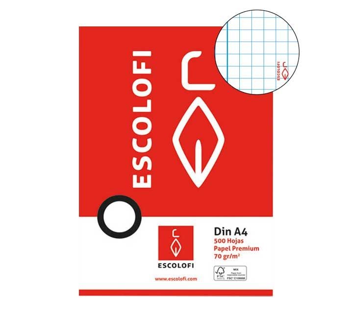 resmilleria 500h escolofi a4 70gr 4x4 mg pack: 5 unidades
