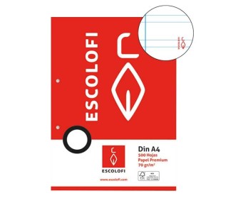 resmilleria 500h escolofi a4 70gr pauta 3.5 mg 2t pack: 5 unidades