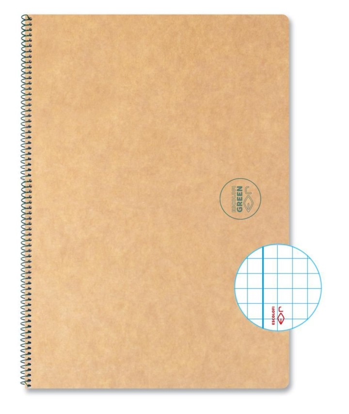 cuad. esp. escolofi green a4 50h 80gr 4x4 mg pack: 5 unidades