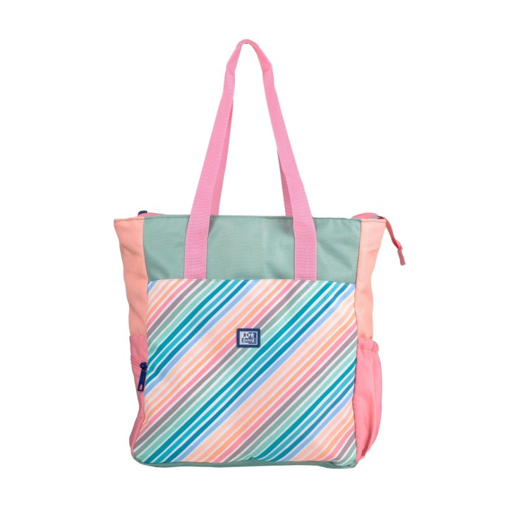 tote bag oxford colorblock convertible