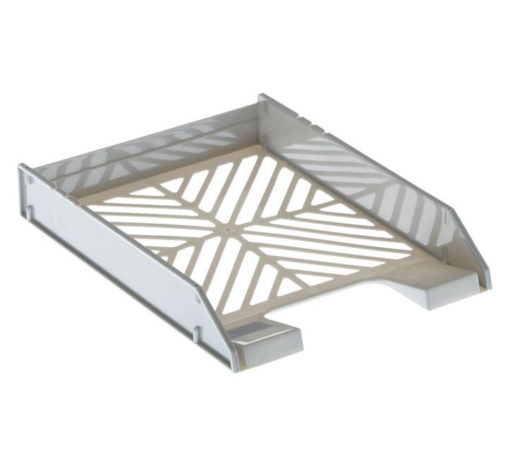 bandeja archivo 2000 rejilla apilable gris 700 gs