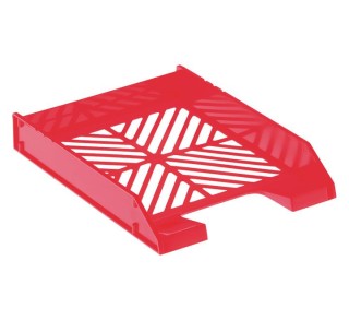 bandeja archivo 2000 rejilla apilable rojo 700 rj