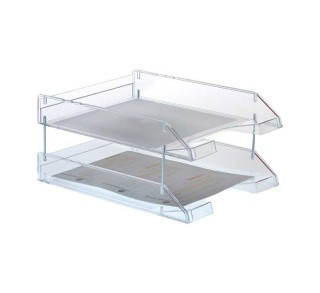 bandeja archivo 2000 apilable cristal