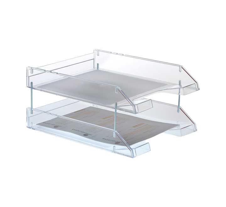 bandeja archivo 2000 apilable cristal