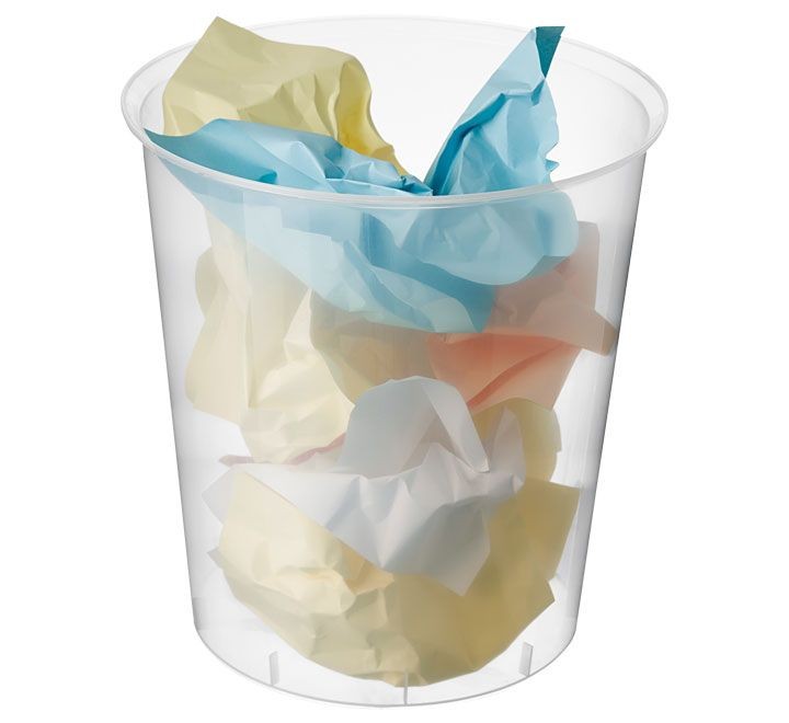 papelera archivo 2000 18l transl. cristal 2001