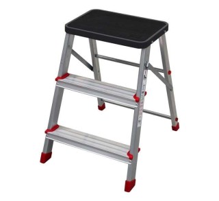 escalera taburete sfk 3 peld. plegable alum