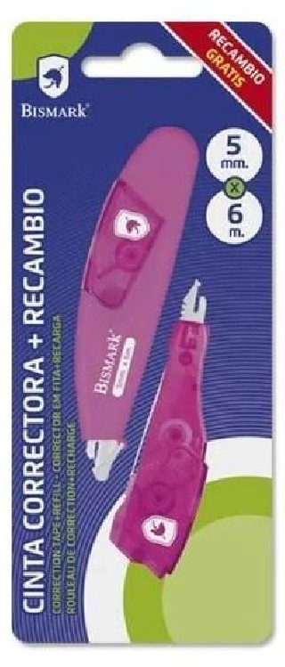 cinta correctora bismark 6m + recambio