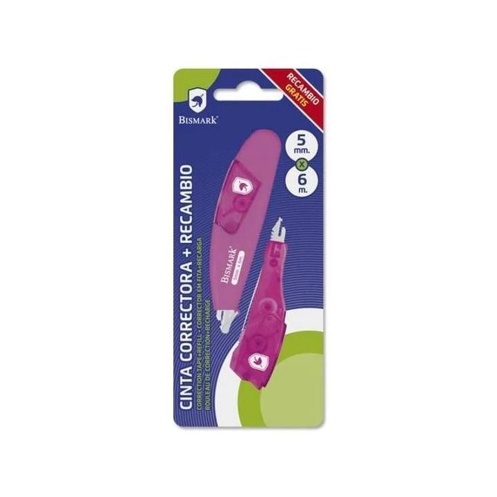 cinta correctora bismark 6m + recambio