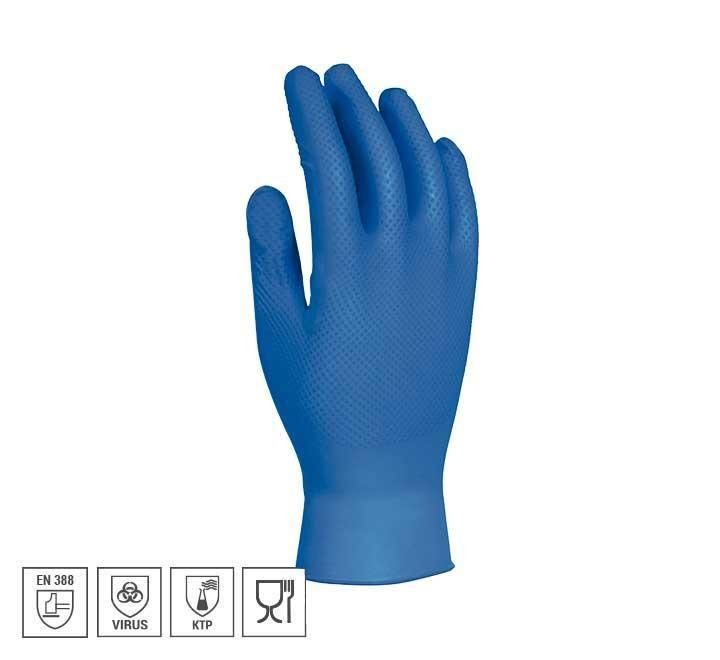 caja 50 guantes seg. desechable 3l unigrip bl t.l
