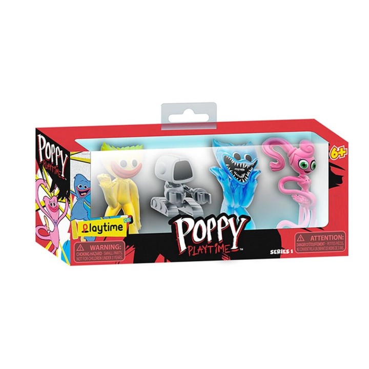 bizak pack 4 minifiguras poppy playtime 7cm en caja