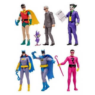 mcfarlane toys surtido de 6 figuras mcfarlane dc retro batman 66 15cm