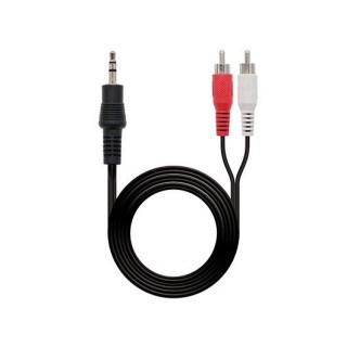 nanocable cable audio nanocable 1xjack 3.5 to 2xrca 1.5m