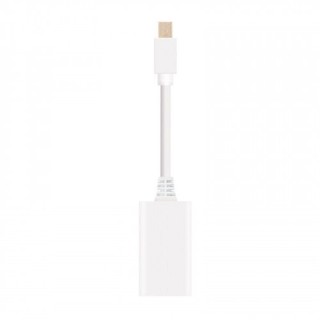 nanocable conversor mini dp a hdmi mini dp/m-hdmi/h blanco 15 cm