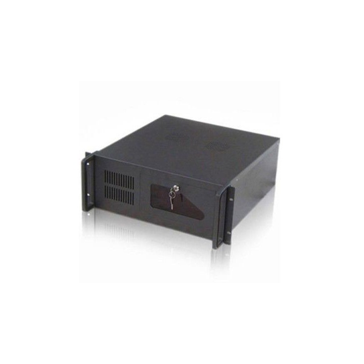 tooq caja servidor tooq rack 19pulgadas 4u 406  negra sin fuente ventana transparente