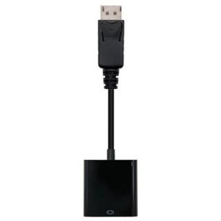 nanocable adaptador displayport a svga nanocable macho - hembra 15cm negro