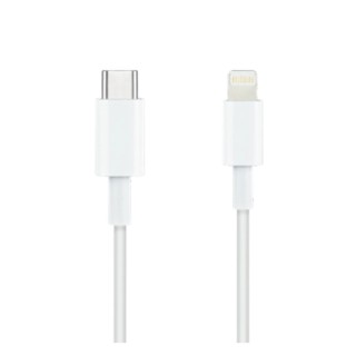 nanocable cable nanocable lightning a usb tipo c apple iphone ipad ipod blanco 1m