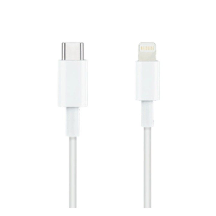 nanocable cable nanocable lightning a usb tipo c apple iphone ipad ipod blanco 1m