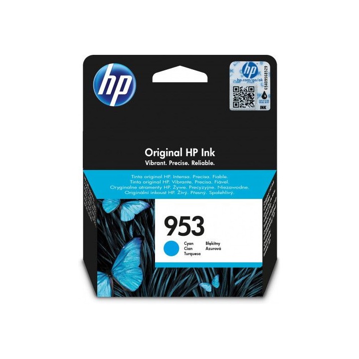 hp 953 cartucho de tinta hp953 cian (f6u12ae)