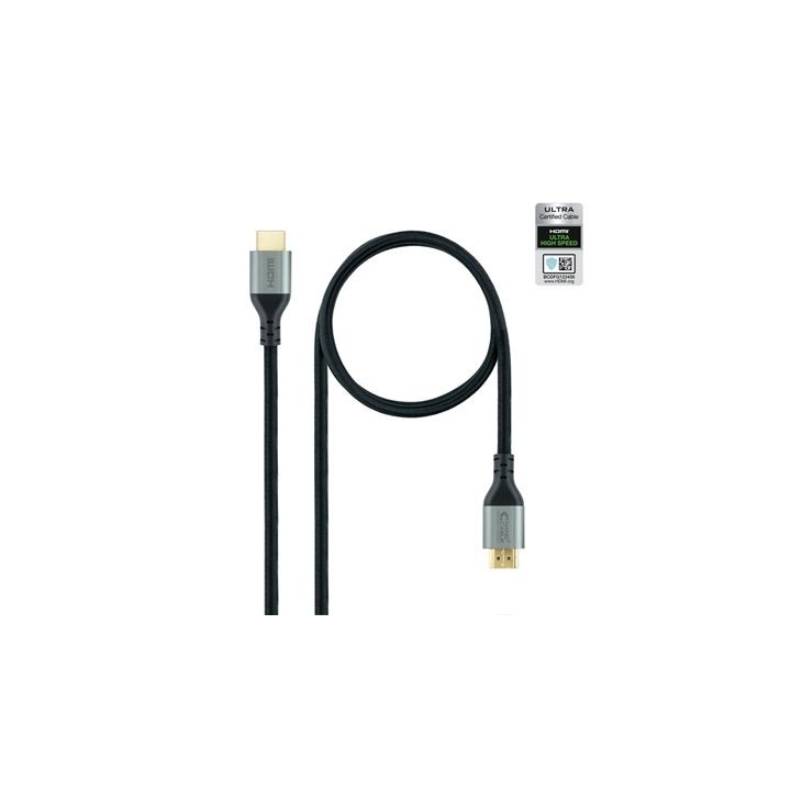 nanocable cable hdmi 2.1 nanocable 1m -  macho - macho -  negro