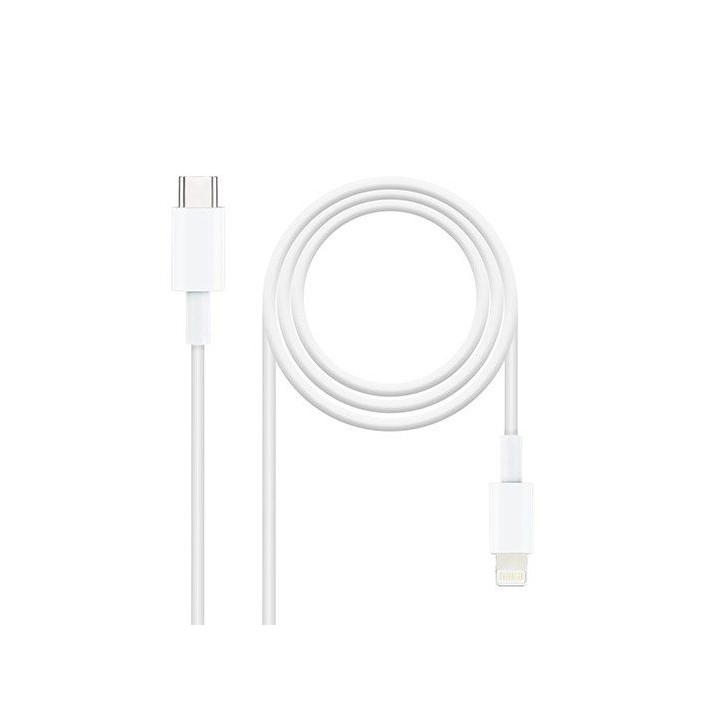 nanocable cable lightning a usb tipo c nanocable 50cm -  macho - macho