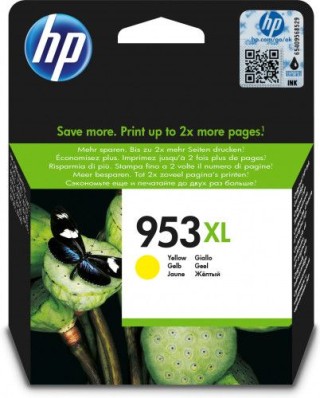 hp 953xl cartucho de tinta hp953xl amarillo (f6u18ae)
