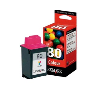 inkjet color lexmark original 12a1980e. nÂº80