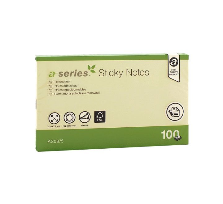 bloc notas a-series 100h 75x125mm am as0875