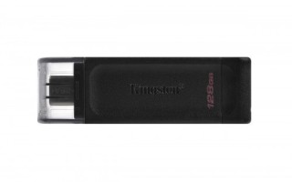 kingston technology datatraveler 70 unidad flash usb 128 gb usb tipo c 3.2 gen 1 (3.1 gen 1) negro