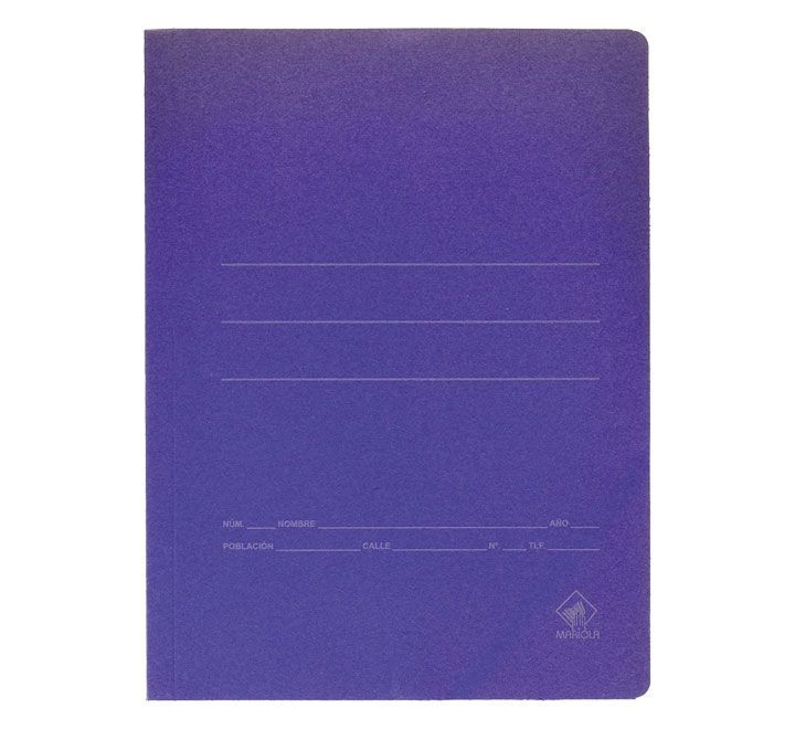 carpeta de gomas folio azul sencilla 1080