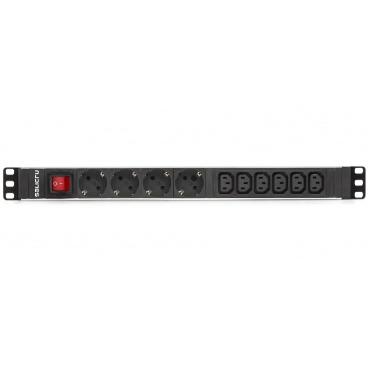 salicru regleta salicru para rack 19pulgadas sps pdu 4 tomas schuko 6 tomas iec interruptor