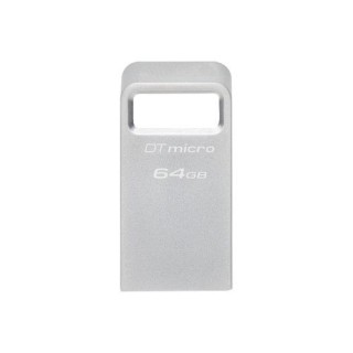 kingston technology datatraveler micro unidad flash usb 64 gb usb tipo a 3.2 gen 1 (3.1 gen 1) plata