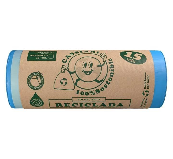 rollo 15 bolsa basura 55x60 sost a/cierre