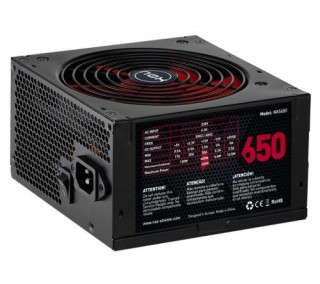 nox nxs650 unidad de fuente de alimentacion 650 w 20+4 pin atx negro, rojo