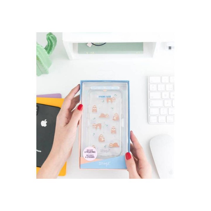 carcasa para iphone x/xs slow collection-case sloth mr. wonderful woa09852em