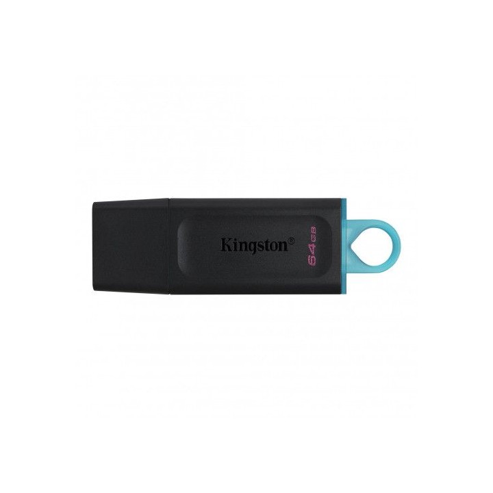 kingston 64gb usb3.2 gen 1 datatraveler exodia (black + teal)