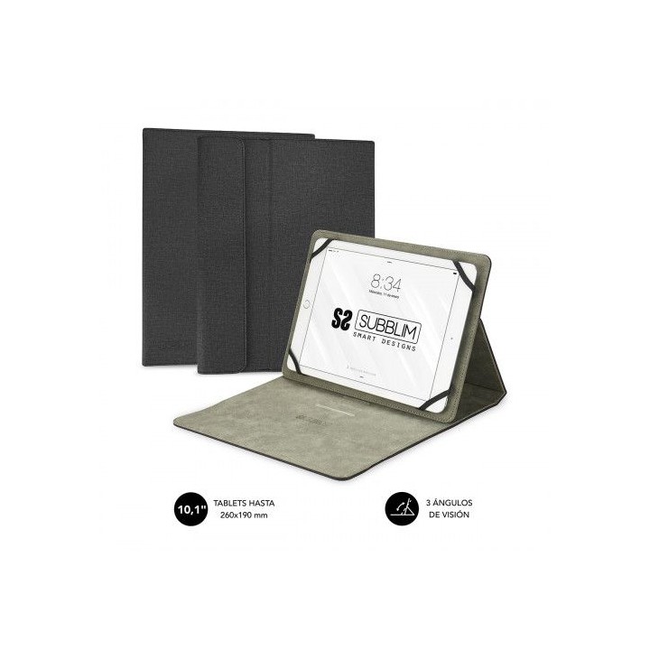 subblim funda tablet clever stand tablet case 10,1 black