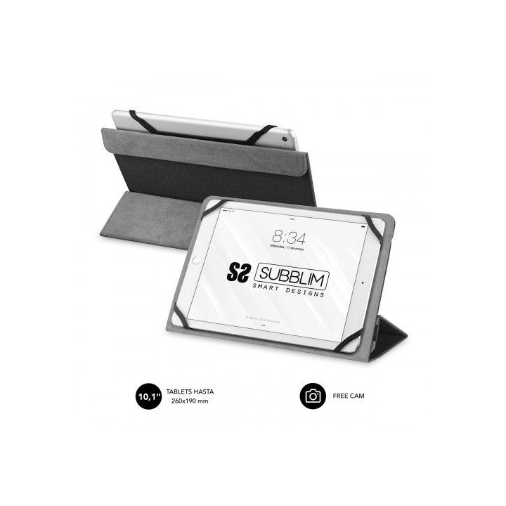 subblim funda tablet universal freecam case 10,1 black