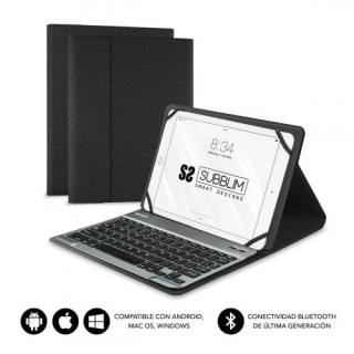 subblim funda con teclado keytab pro bluetooth 10,1 black