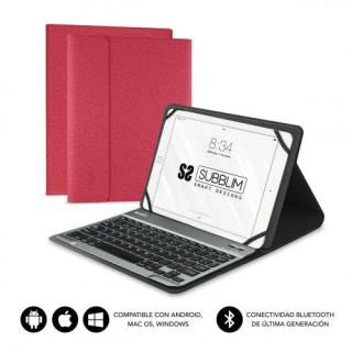 subblim funda con teclado keytab pro bluetooth 10,1 red