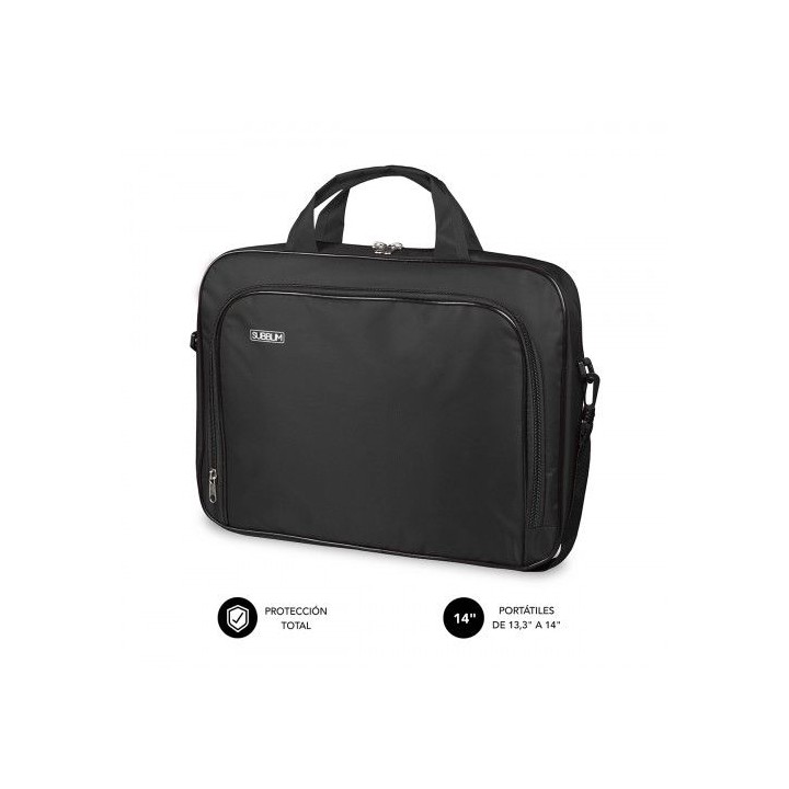 subblim maletin ordenador oxford laptop bag 13,3-14 black