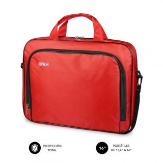 subblim maletin ordenador oxford laptop bag 15,4-16 red