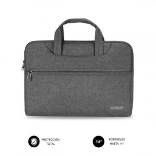 subblim funda ordenador business laptop sleeve 13,3-14 grey