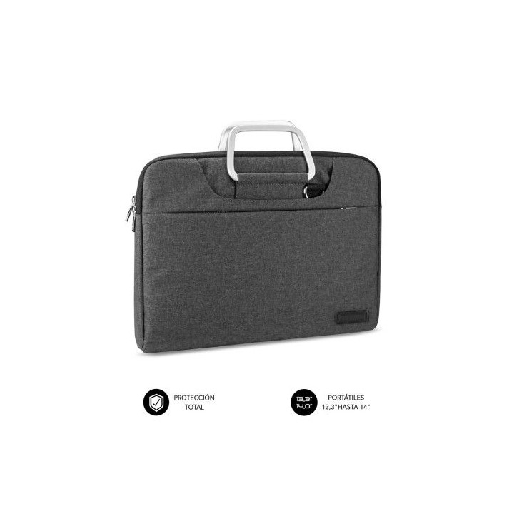 subblim funda ordenador business laptop sleeve 15,6 grey